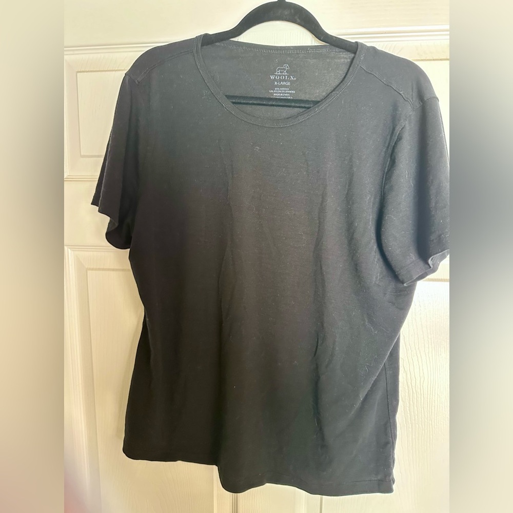 WoolX black T-shirt. Women’s XLarge